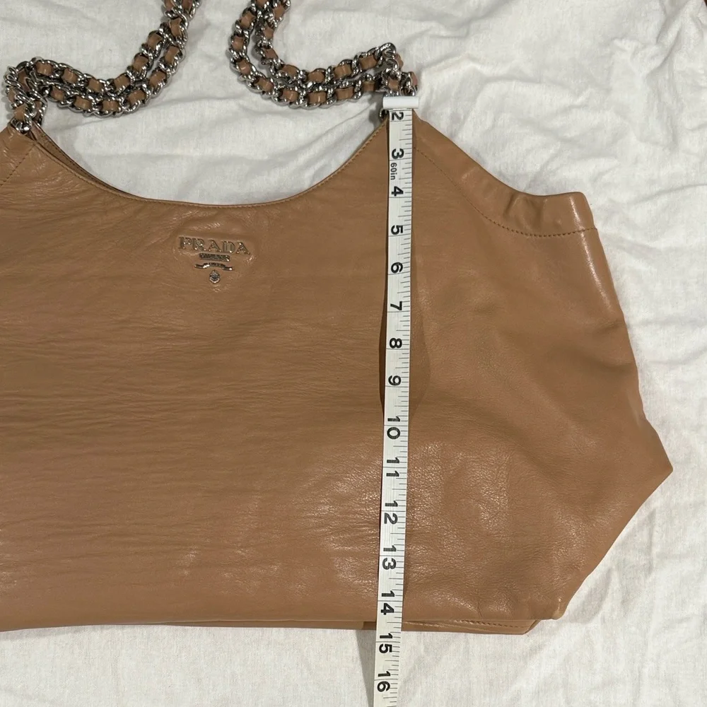 Prada Tan Leather Oversized Tote - Picture 13 of 15